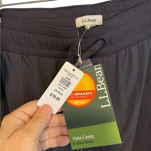 NWT L.L. Bean Women’s Sz2X Granite Color Vista Camp Crop Pant